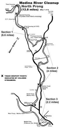 Medina River North Prong Sections 1 to 3