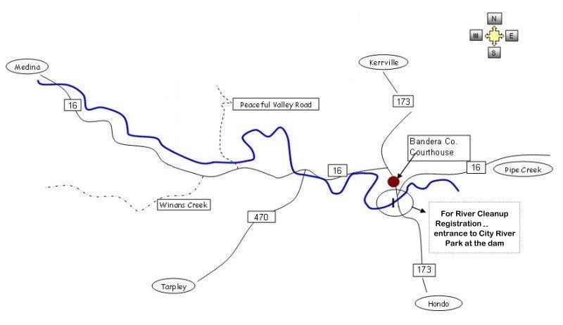 Medina River Protection Fund: Medina River Map